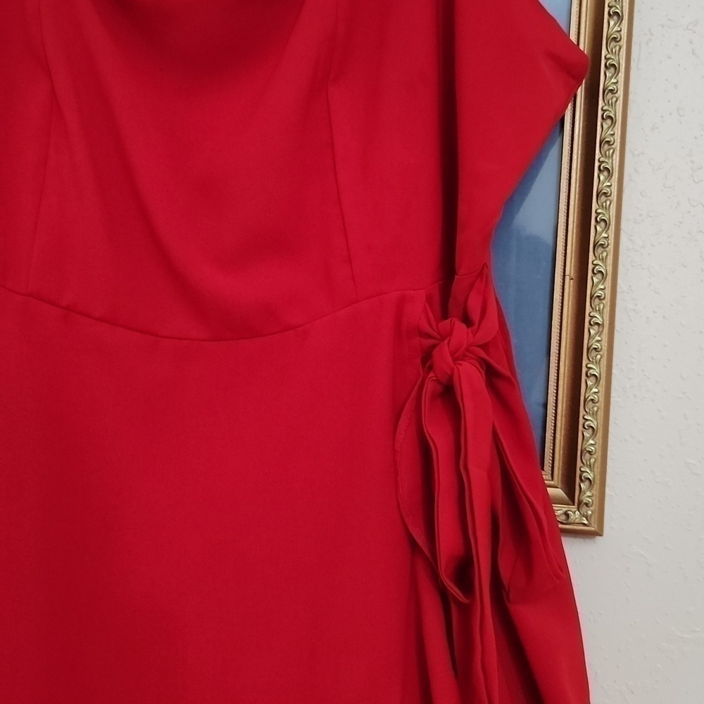 Romantic Red Sleeveless Mini Dress XXL Date Night Y2K Concert Party - Picture 7 of 12